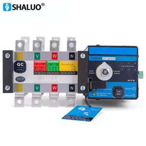Controlador 4P 160A ATS Doble potencia generador diésel parte ac 3 fases Interruptor de Transferencia Automática para generador