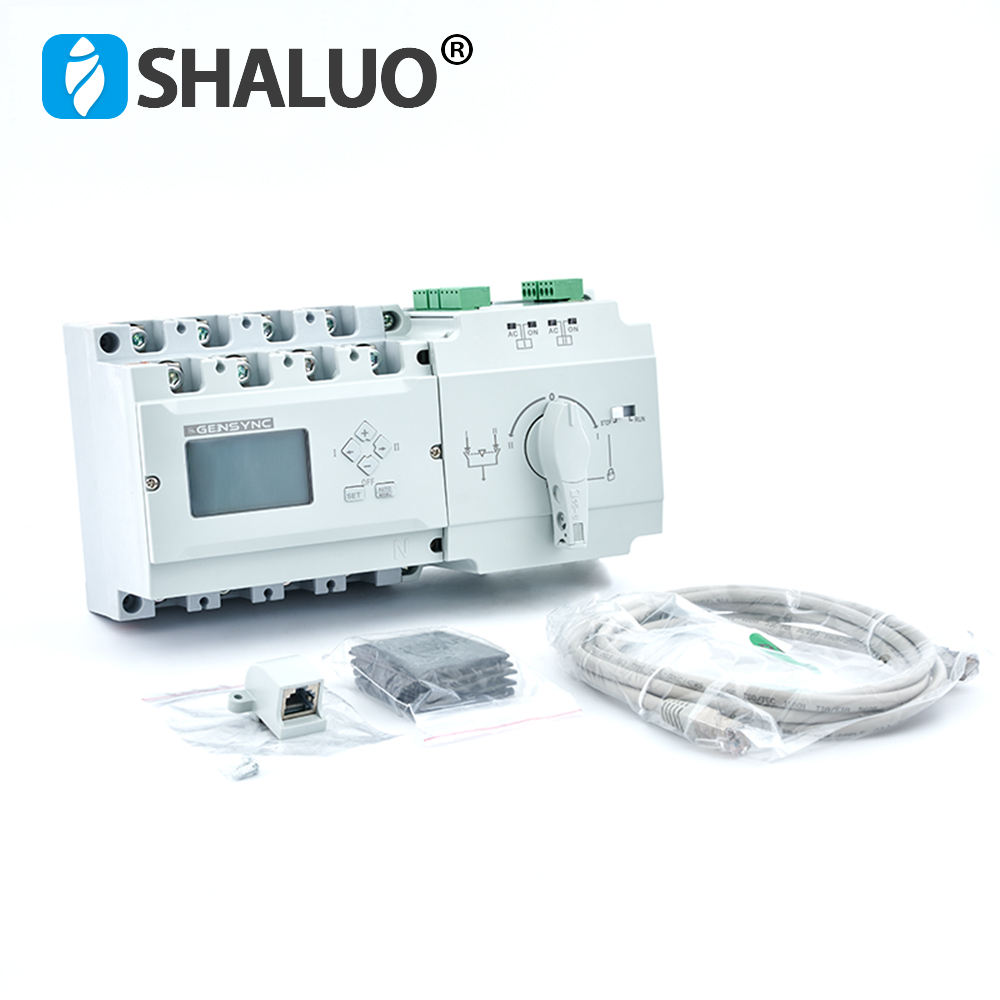 Panel de interruptor de transferencia automática del controlador ATS del generador 63A 100A 125A 250A 630A 1000A ATS SLS3-125B