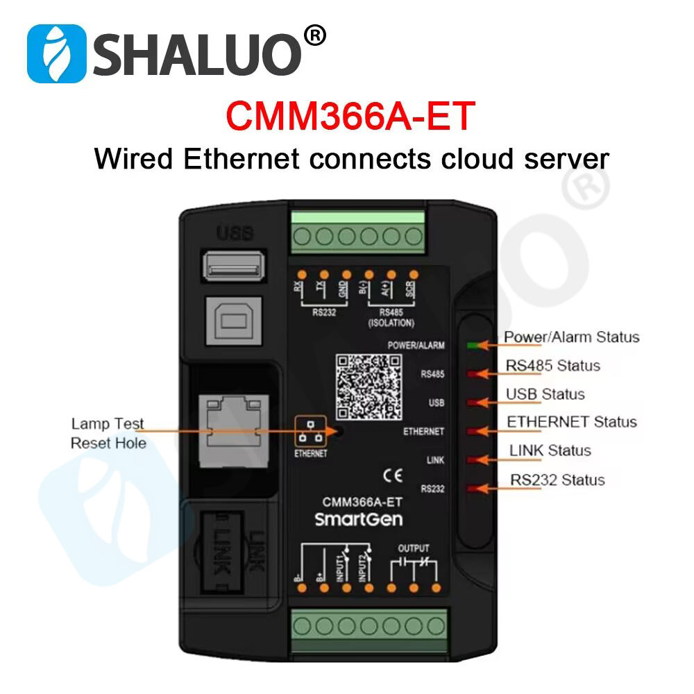 Smartgen CMM366A-4G 4G GPRS red inalámbrica monitoreo en la nube módulo de comunicación CMM366A-ET Panel de Control del generador Ethernet