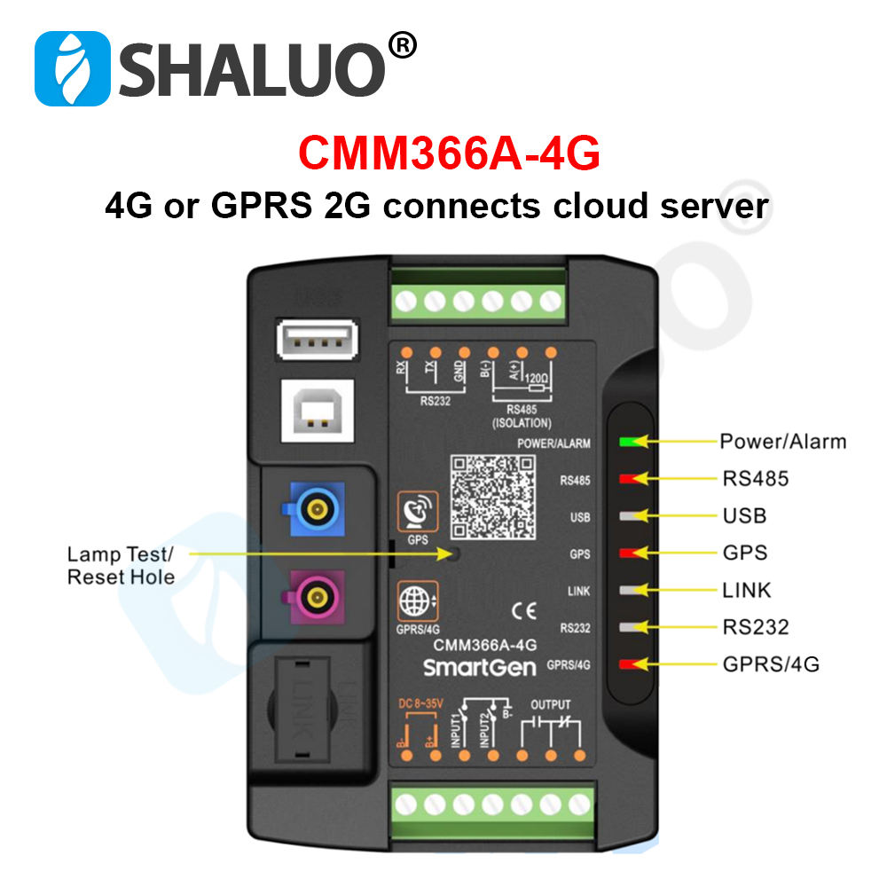 Smartgen CMM366A-4G 4G GPRS red inalámbrica monitoreo en la nube módulo de comunicación CMM366A-ET Panel de Control del generador Ethernet