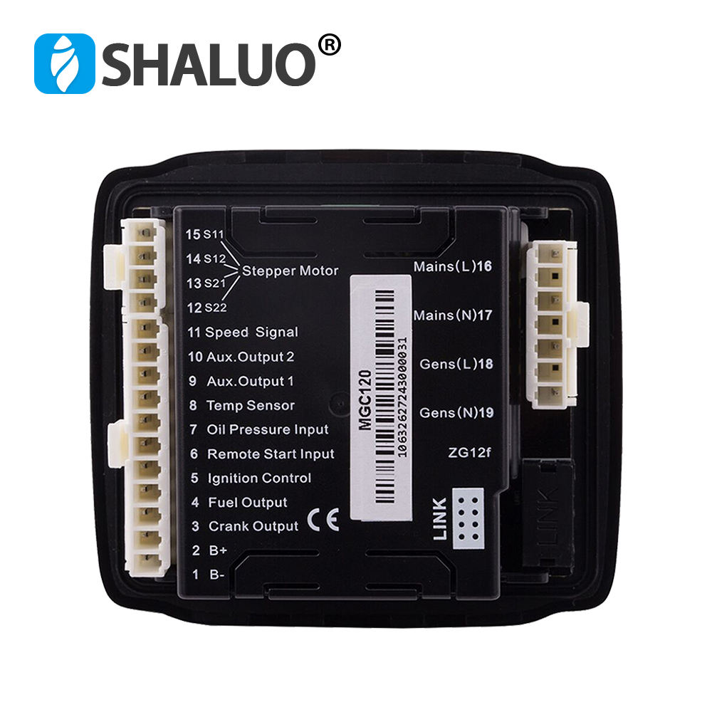 Controlador de grupo electrógeno pequeño MGC120, parada automática, conmutación ATS, módulo de grupo electrógeno único, pantalla LED, piezas del generador diésel