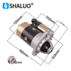 Generador eléctrico diésel 170F 178F 186F, piezas de arranque del Motor, conjunto de arranque rpm, Motor de arranque QD114A 12V 0.8kw marcha atrás