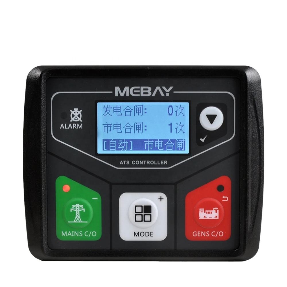 ATS320 ATS320AC ATS320DC Mebay ATS controlador Doble potencia Módulo de Control de Interruptor de Transferencia Automática con puerto USB piezas del generador