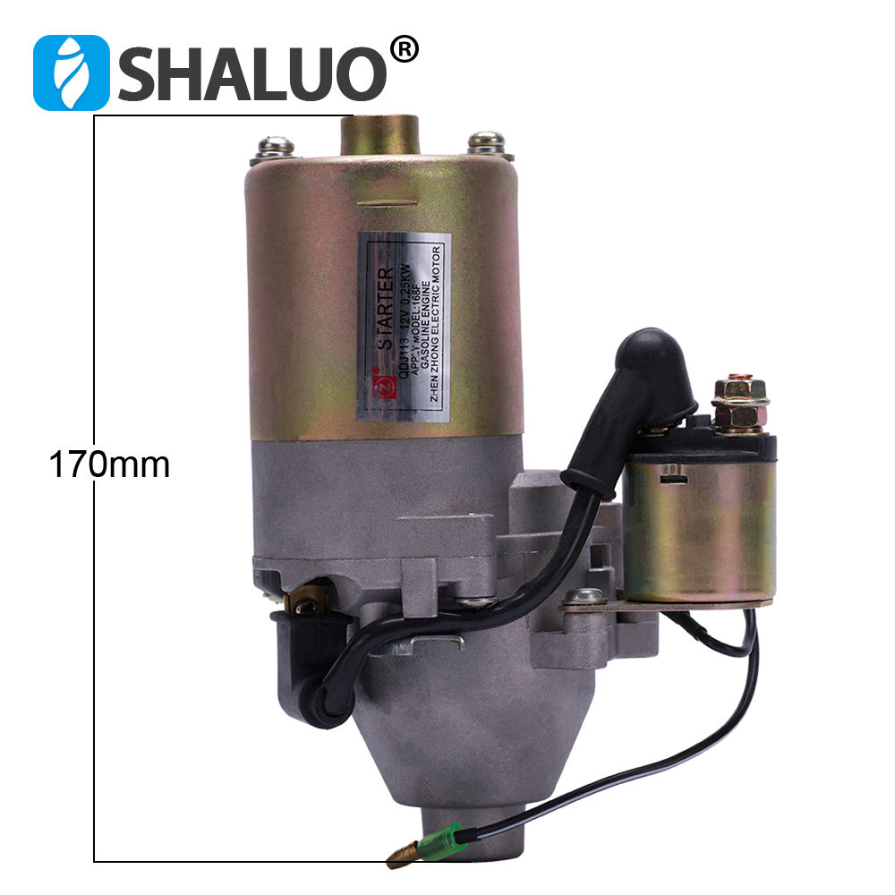 Piezas del grupo electrógeno de 12V CC, 5,5 hp, 168F, 2kw, motor de gasolina eléctrico, piezas del motor de arranque rpm
