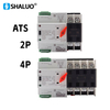 Generador ats interruptor de transferencia automática monofásico W2R 63A 110v/220v 220v/380v