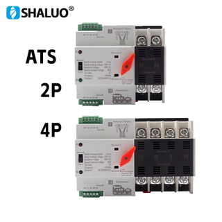 Generador ats interruptor de transferencia automática monofásico W2R 63A 110v/220v 220v/380v