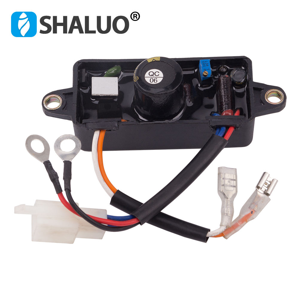 Regulador de excitación del generador de seis cables, potencia de gasolina pequeña AVR monofásico de 3KW, 168F