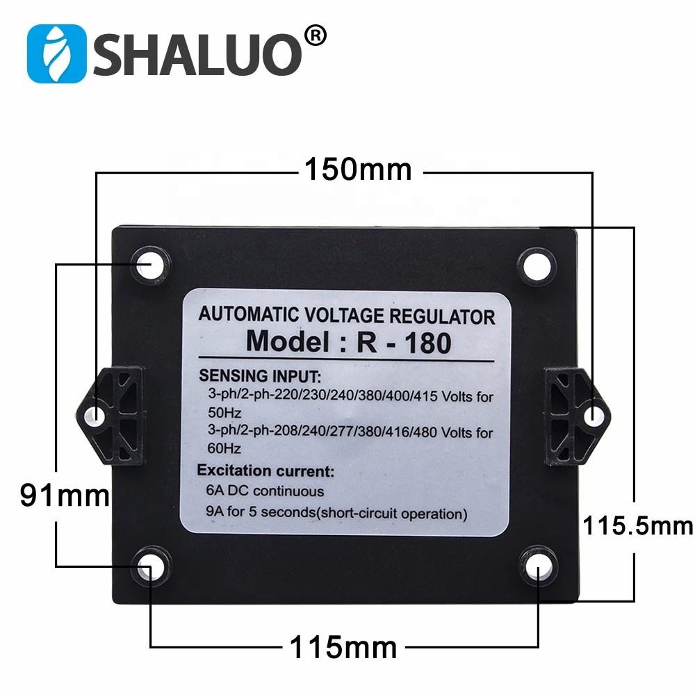 Generador AVR Leroy Smoer, regulador de voltaje automático, módulo de Control estabilizador, piezas de grupo electrógeno sin escobillas R180