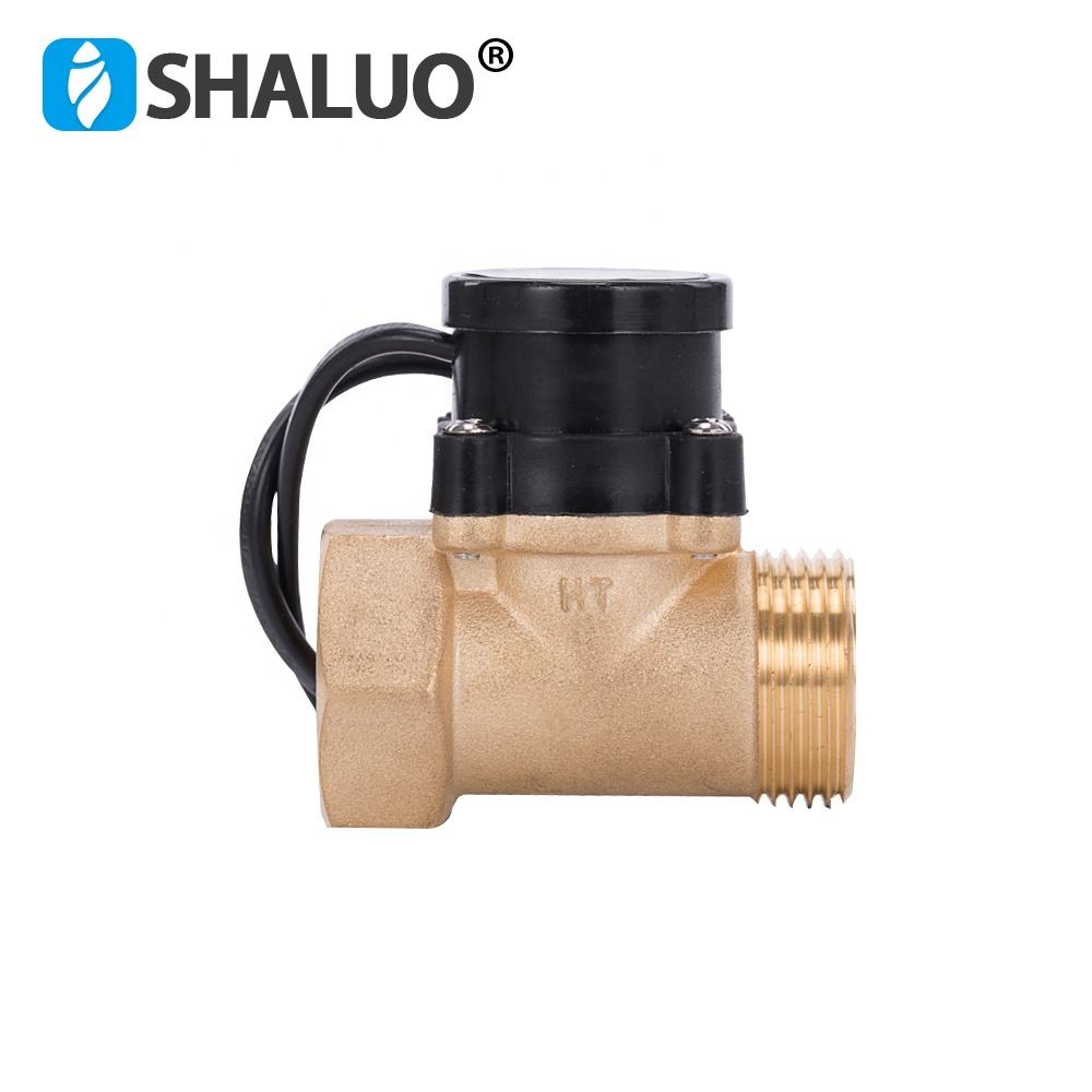 Bomba de agua HT800 One de 1 pulgada, interruptor de Sensor de flujo, calentador Solar de refuerzo de líquido, pieza de válvula de Control automático de presión magnética de latón