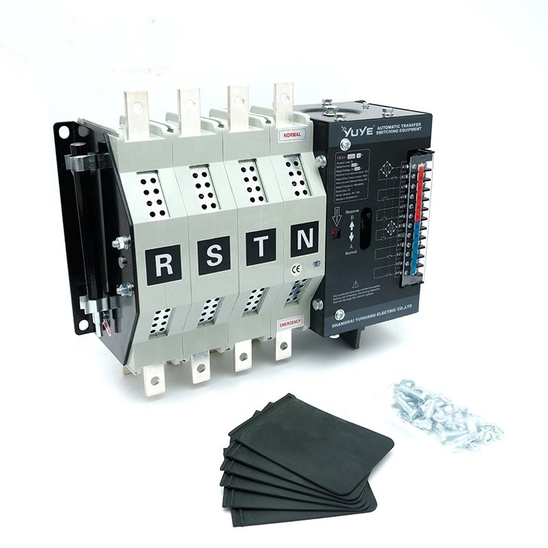 YES1-250N-4P Interruptor de Transferencia Automática de doble potencia de grado PC para generador diésel 250A