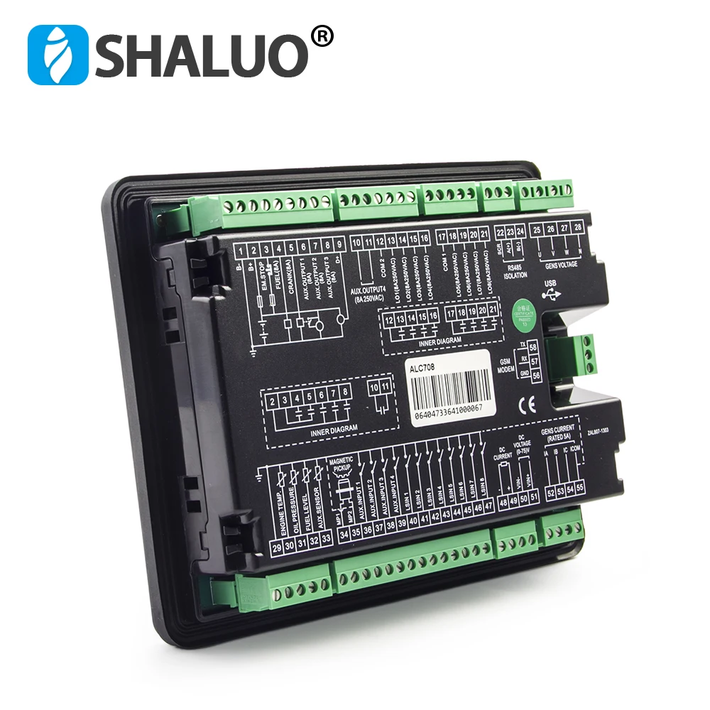 Smartgen-controlador de torre de luz individual ALC704 ALC708, Panel de Control de Monitor de parada y arranque remoto con sincronización para grupo electrógeno de torre de luz AC DC