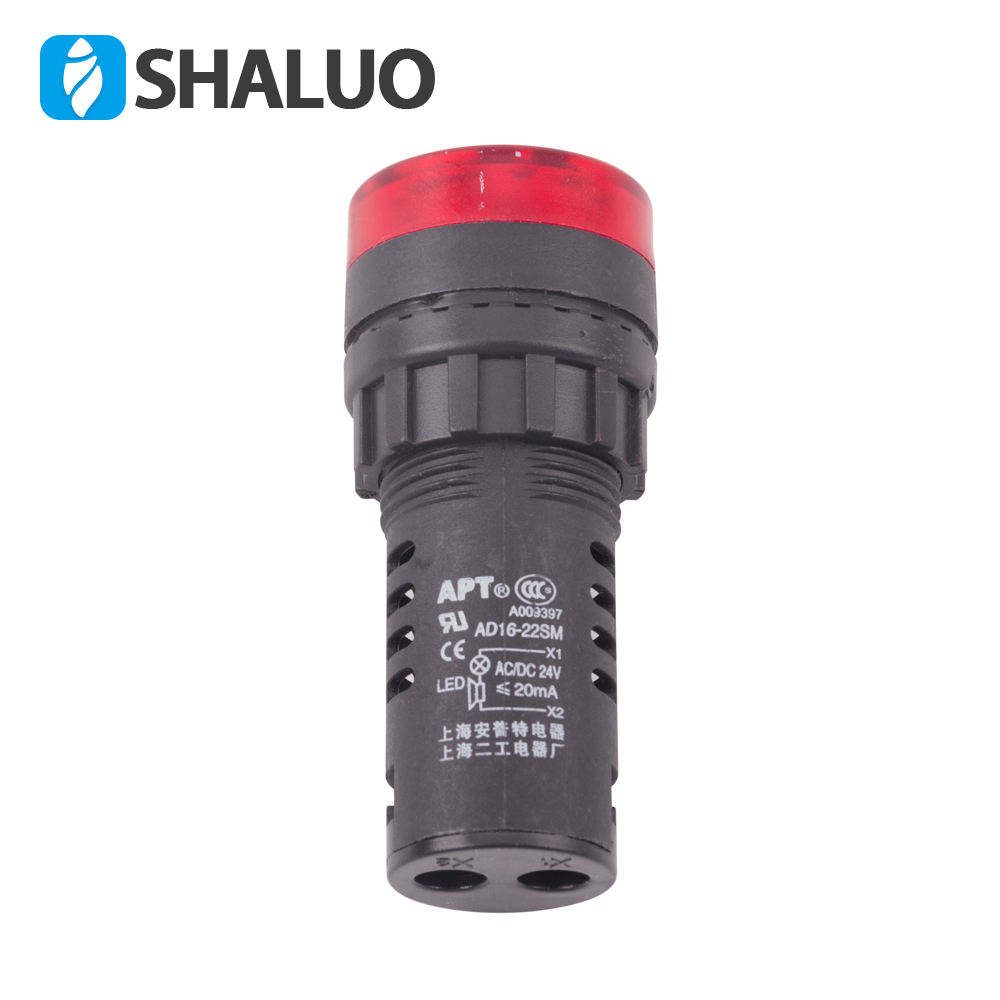 Sistema de control automático del generador, zumbador, luz de alarma de sonido intermitente con AD16-22SM de alarma de flash LED
