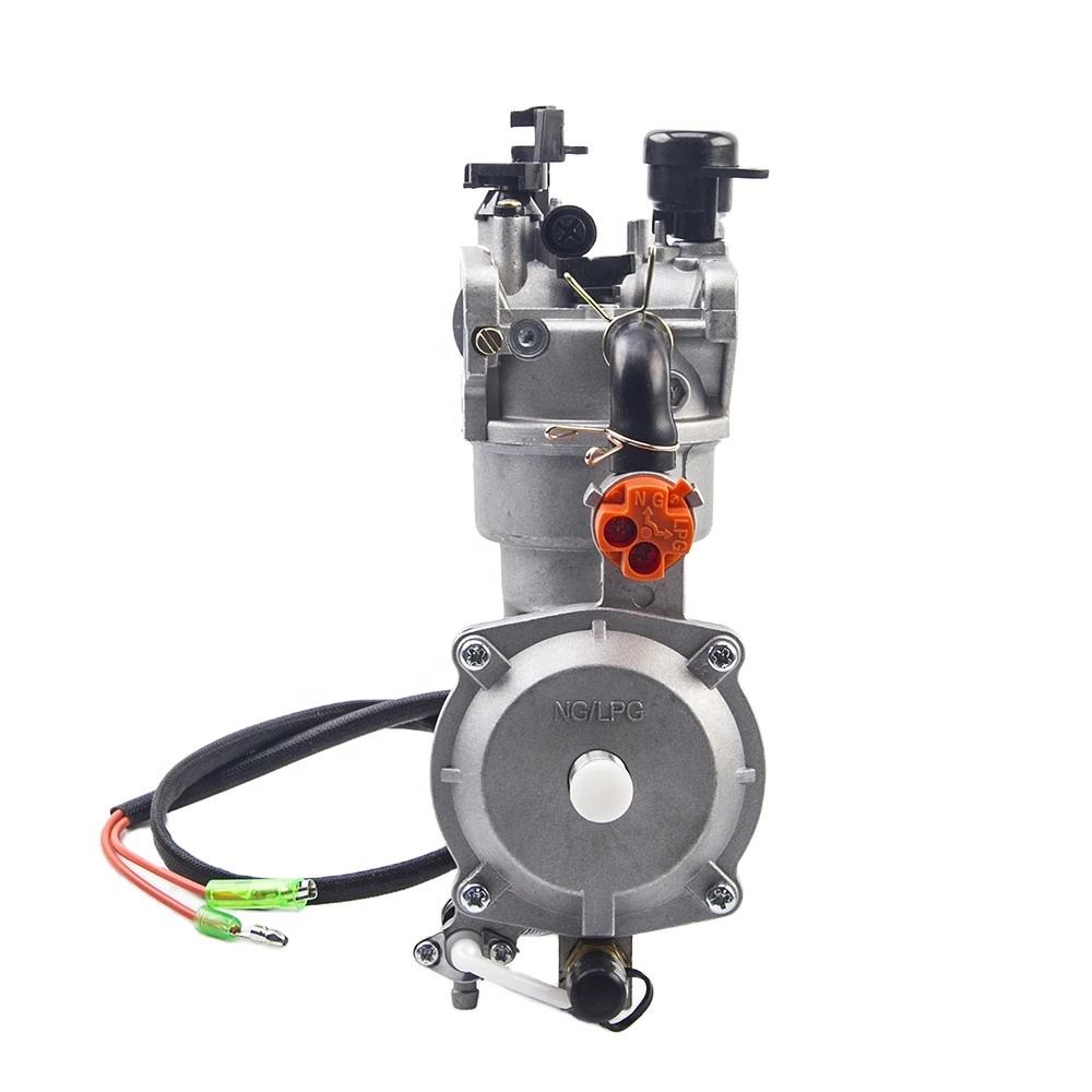 Kit de conversión de carburador de combustible Dual LPG, estrangulador automático actualizado para carburador de Gas generador de gasolina de 5KW, 6,5kw, 188F, 190F, 13P
