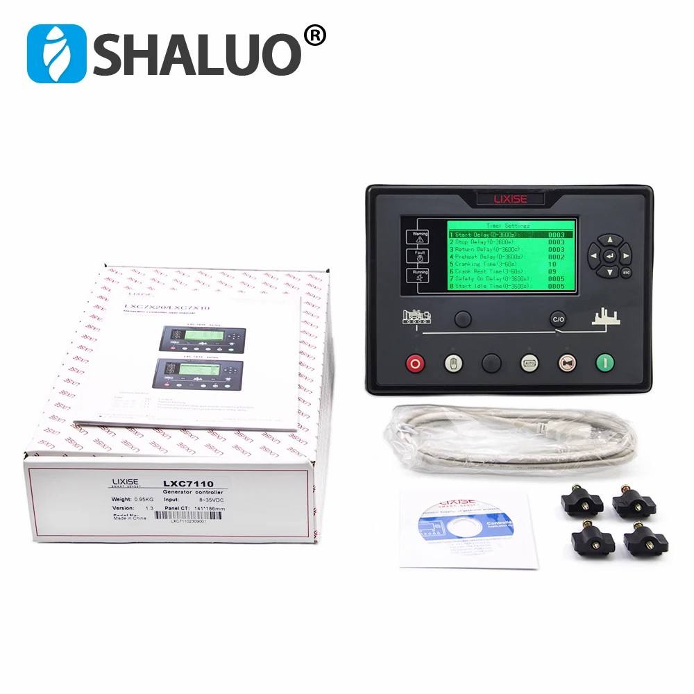 LIXiSE LXC7110 LXC7120 LCD AMF Panel Controlador de generador diésel de arranque automático Módulo de Control GSM GPRS con USB RS232 piezas de grupo electrógeno