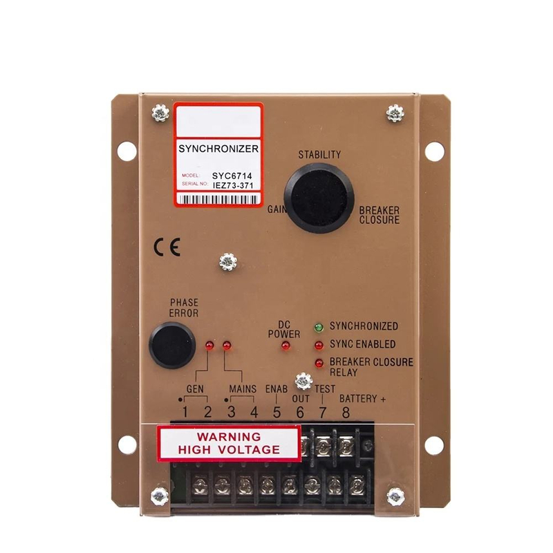 Controlador de velocidad del regulador del Motor SYC6714, sincronizador del generador, módulo de carga compartida, placa de Control del Motor de CC, piezas del generador