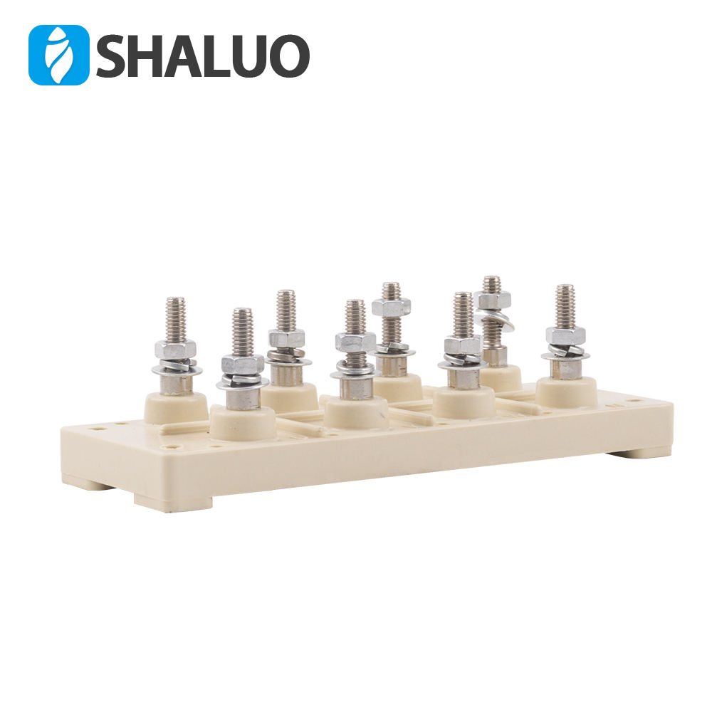 Bloque de terminales binarios, tablero de plástico, barra colectora 184, cabeza redonda aislada, placa de circuito de alta corriente, conjunto de generador, accesorios