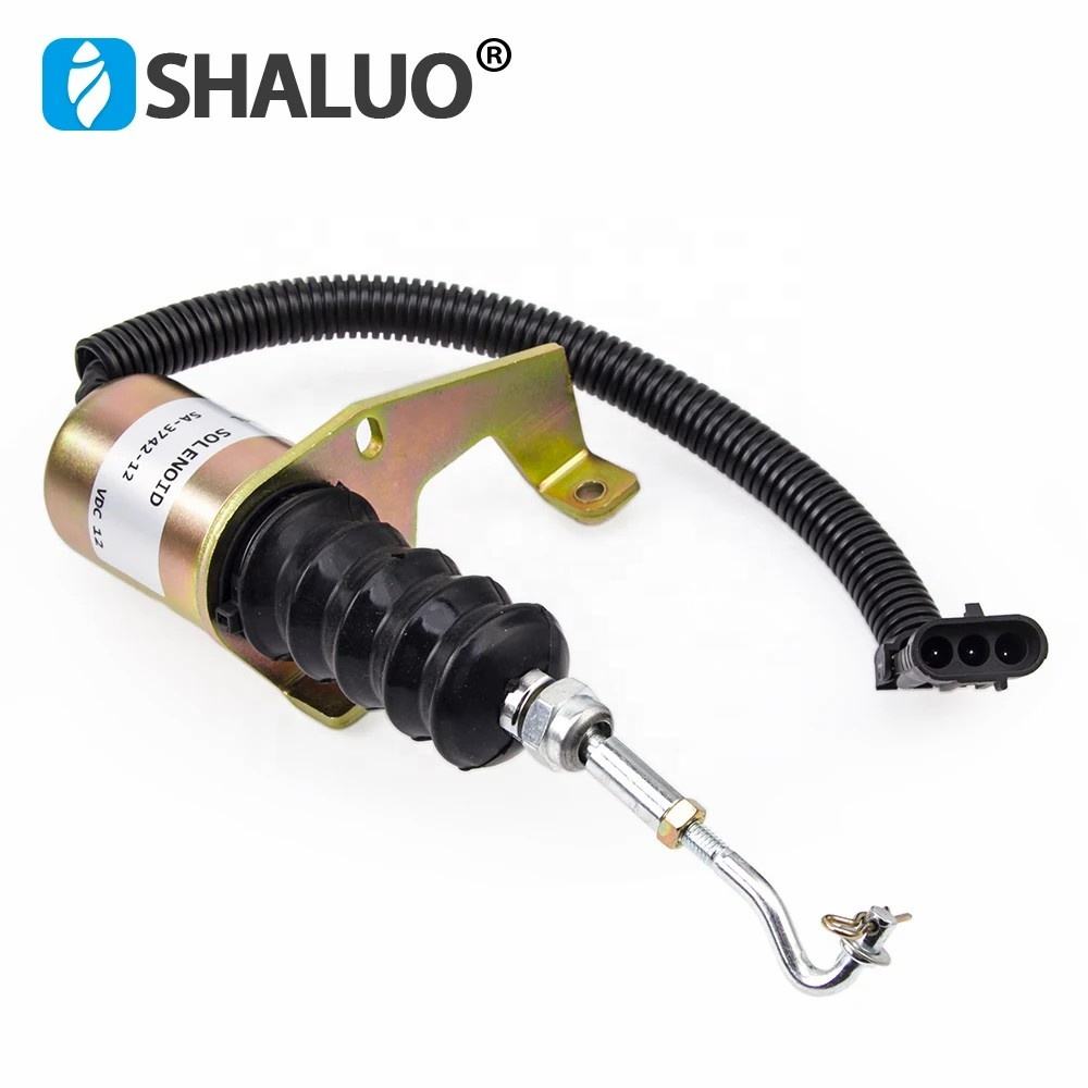 Válvula Solenoide de parada de motor diésel 3974947 3932017 1751ES SA-3742-12 interruptor solenoide de apagado de combustible para regulador RSV