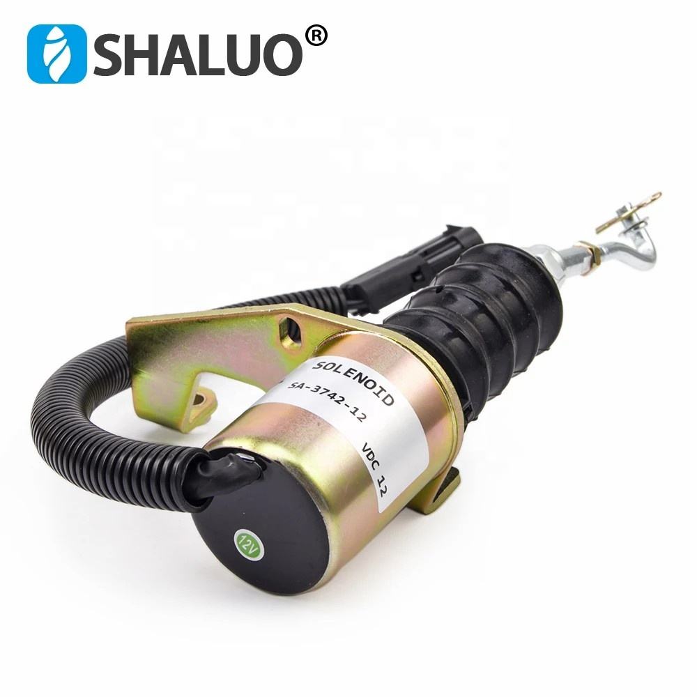Válvula Solenoide de parada de motor diésel 3974947 3932017 1751ES SA-3742-12 interruptor solenoide de apagado de combustible para regulador RSV
