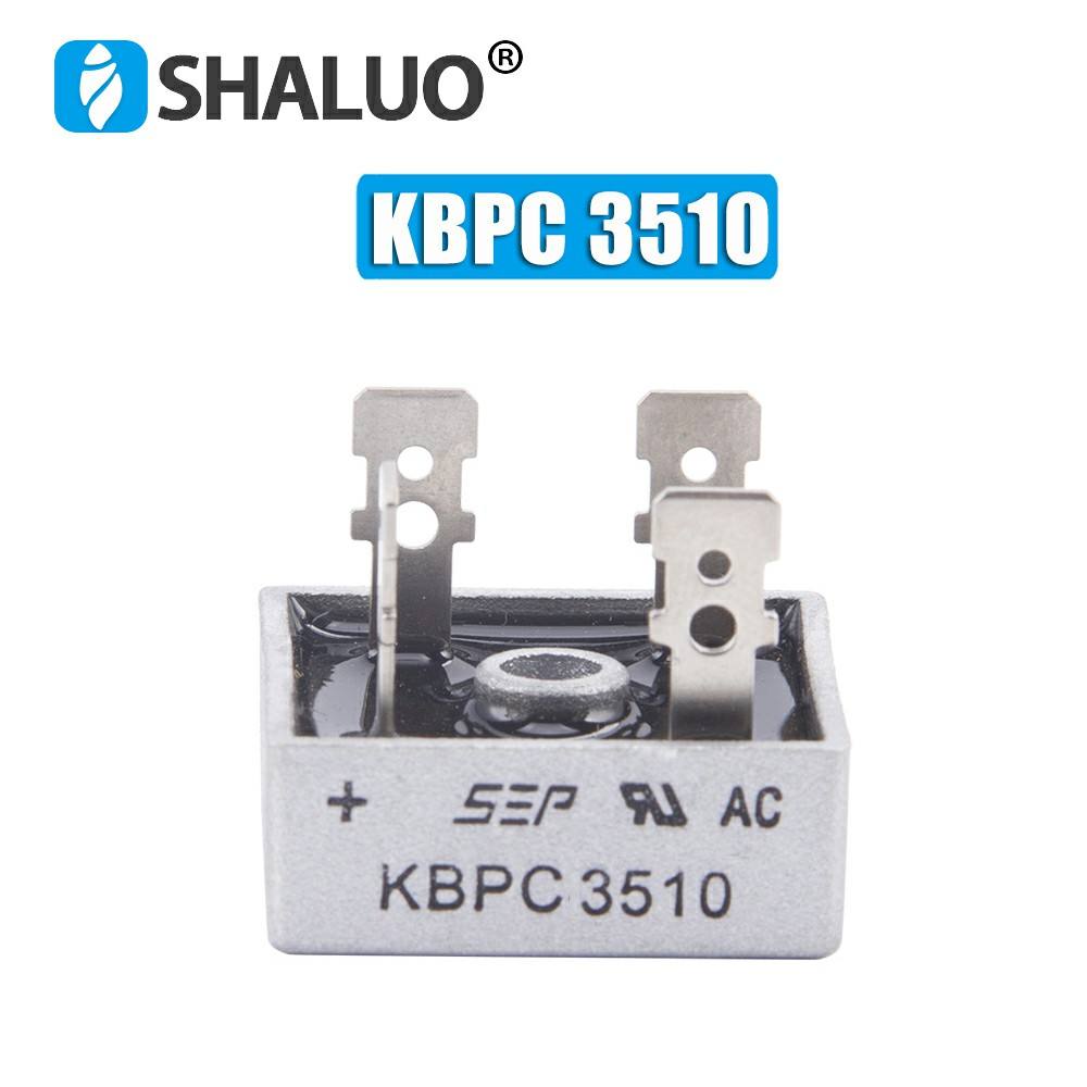 Puente rectificador de diodo generador 1000V 50A 35A 25A 15A KBPC5010 KBPC3510 KBPC2510 KBPC1510 SEP rectificador alternador monofásico
