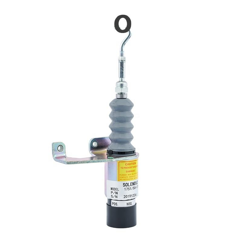 Solenoide de cierre de combustible diésel montado en la izquierda, SA-3765-24 de CC, repuestos para motores diésel, válvula solenoide de parada, SA-3765-24, 24V CC
