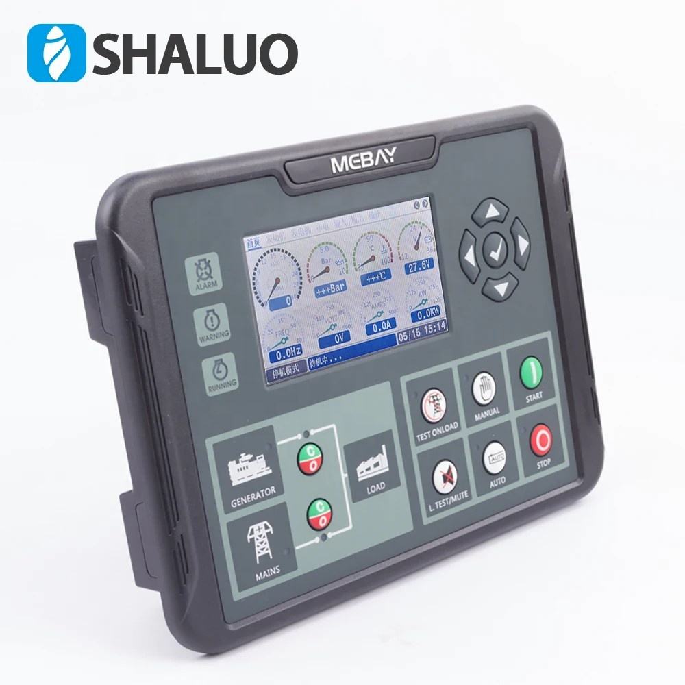 Mebay-módulo controlador de generador diésel DC80D DC82DR MK3 AMF, arranque y parada, pantalla LCD, RS485, placa de Control de monitoreo de PC