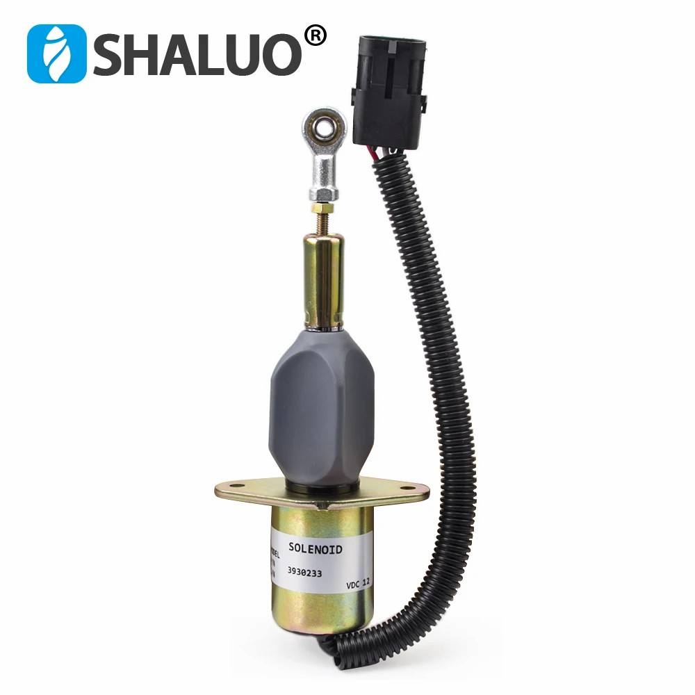 Válvula Solenoide de apagado de combustible del motor, 12V, 24V, 3930233, 3928161, 3930234, 3964624, SA-4335-24, SOL22024, para 6ct, 8,3, Komatsu