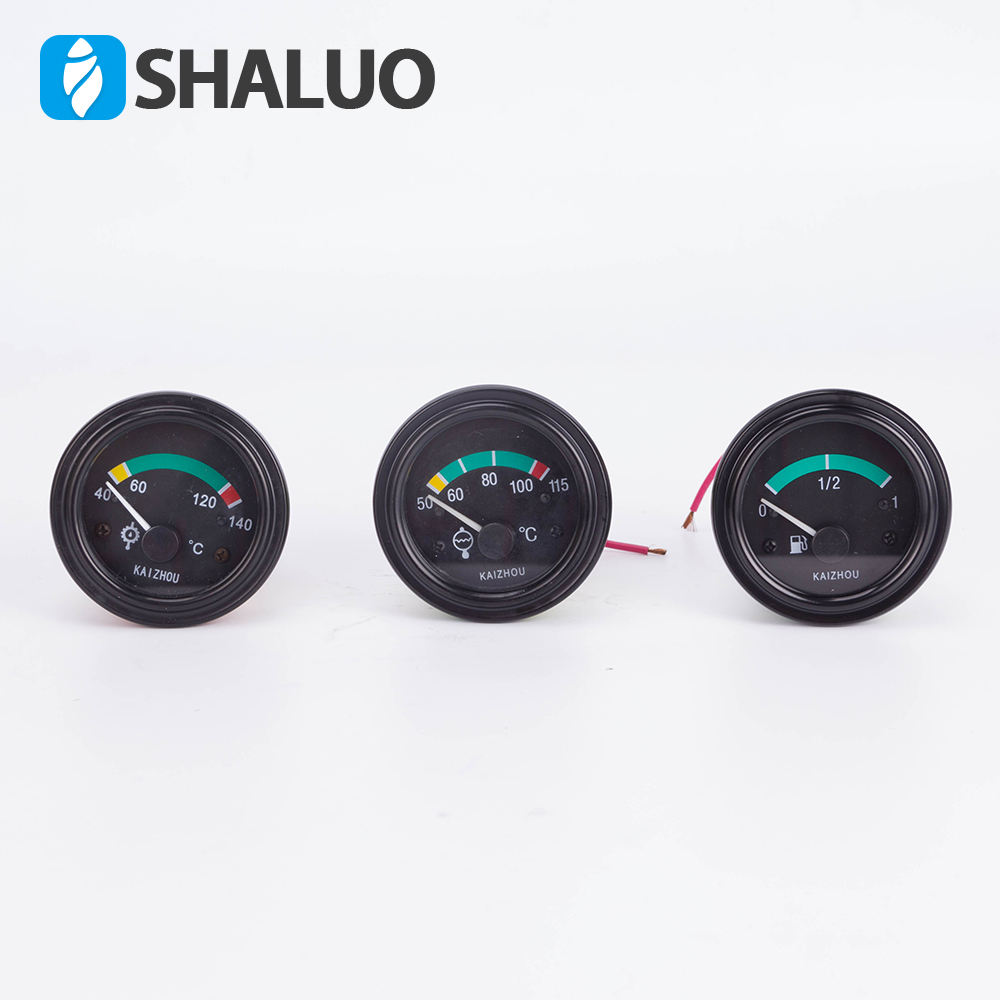 Medidor de nivel de combustible electromagnético Digital eléctrico de 24V, medidor de temperatura de aceite, Kit de generador diésel, conjunto de motor