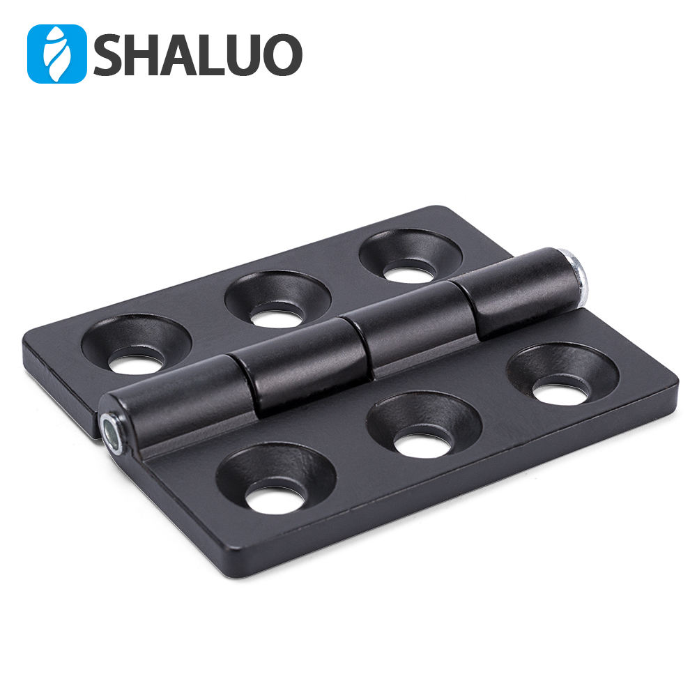 Bisagras de puerta de generador para conjunto de bisagra de puerta de gabinete de metal Genset a prueba de sonido, espesor de 5mm, 6 agujeros