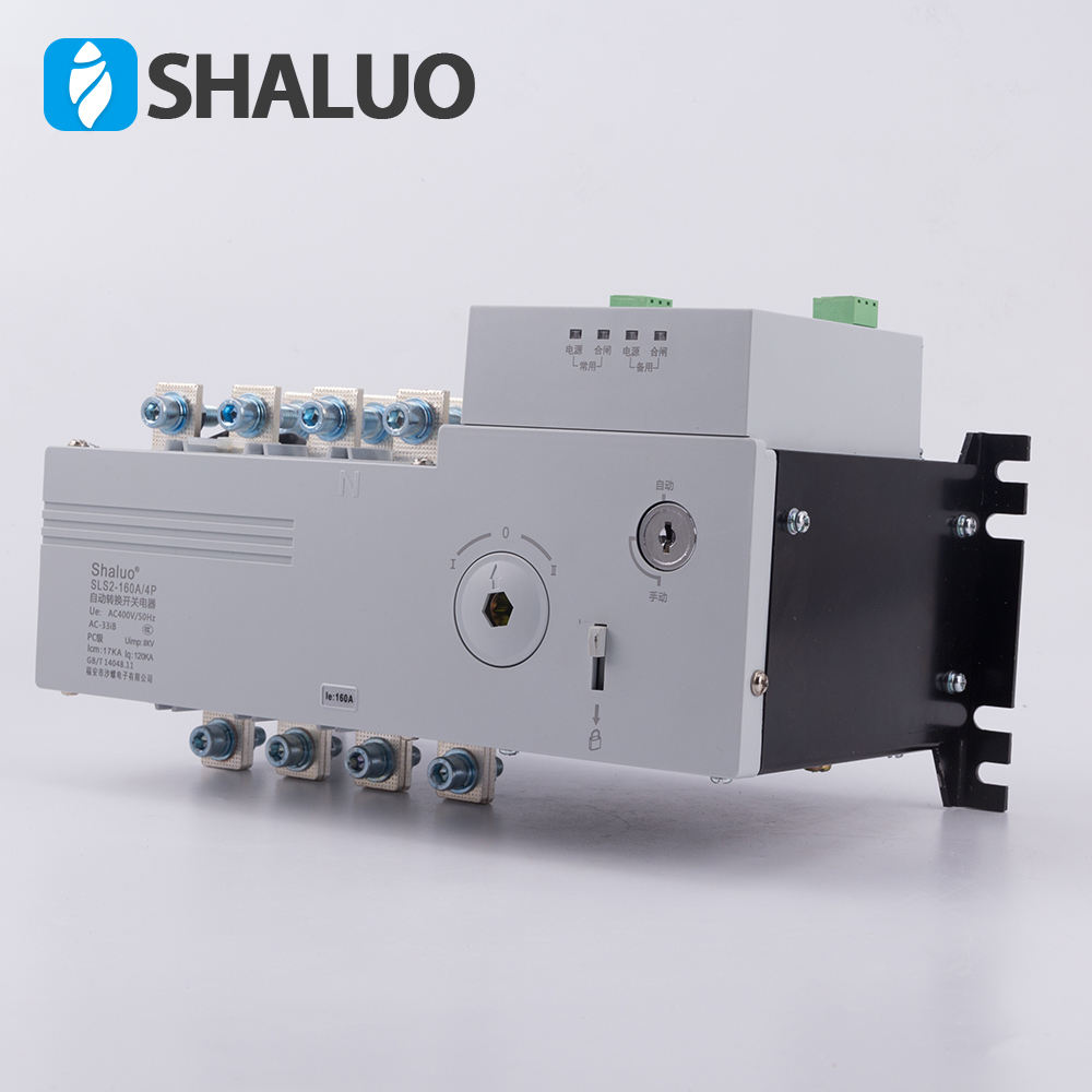 Controlador de interruptor de cambio ATS, panel de interruptor de transferencia automática SLS2-160A/4P