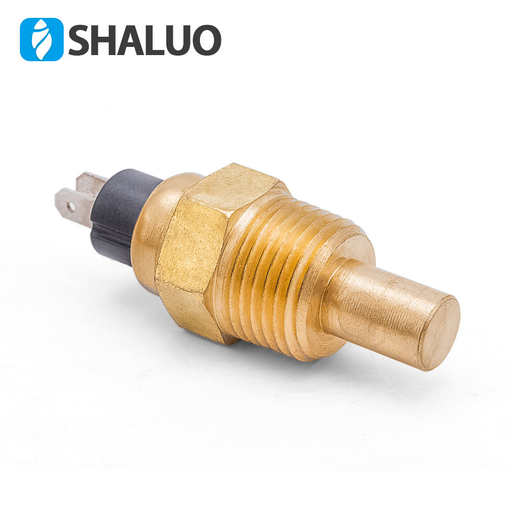 Sensor de temperatura del agua del motor diésel de 21mm VDO 1/2 NPT pieza del generador alarma de tornillo de latón enchufe del sensor electrónico universal de marca