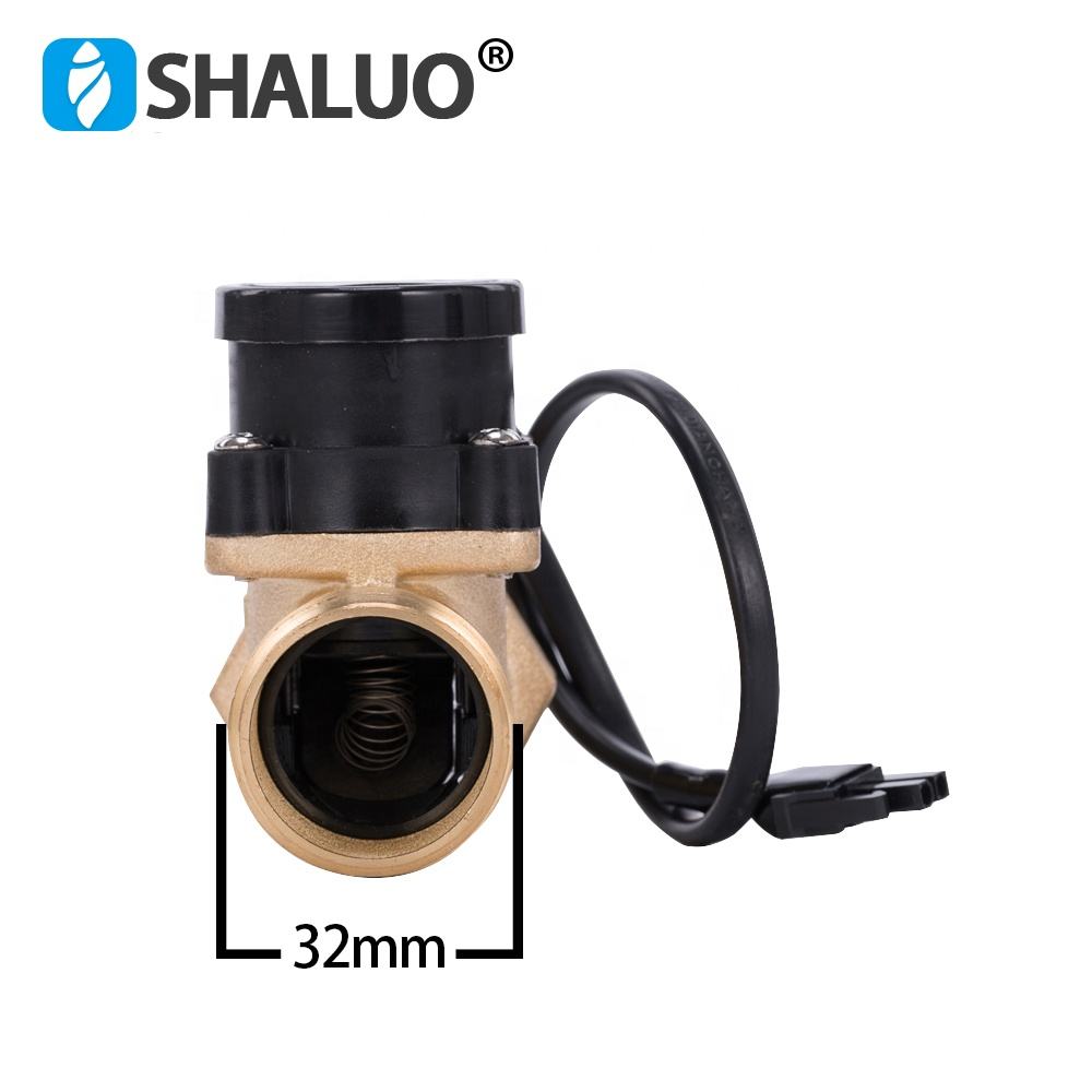 Bomba de agua HT800 One de 1 pulgada, interruptor de Sensor de flujo, calentador Solar de refuerzo de líquido, pieza de válvula de Control automático de presión magnética de latón