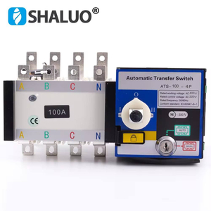 Piezas Generador de gasolina Repuestos de motor Accesorios Interruptor Ats de doble potencia Transferencia automática 4P 400V 100A Controlador ATS
