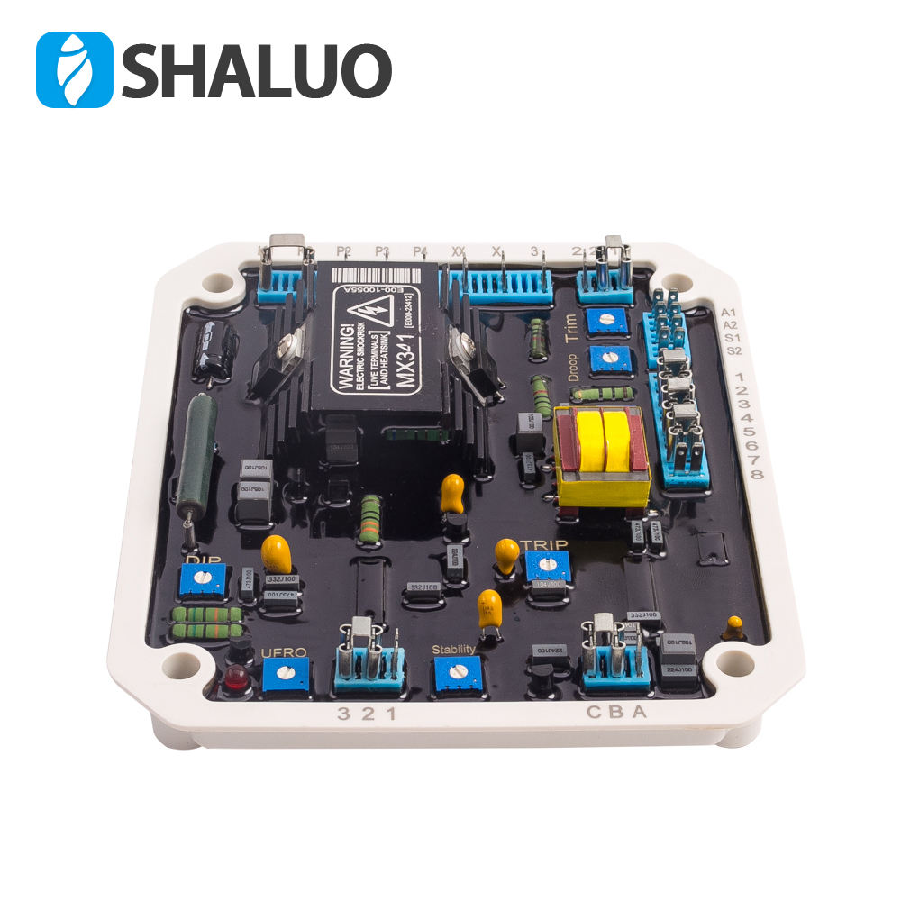 Generador Regulador de voltaje automático MX341 AVR Imán permanente Alternador diésel sin escobillas Estabilizador regulador de potencia