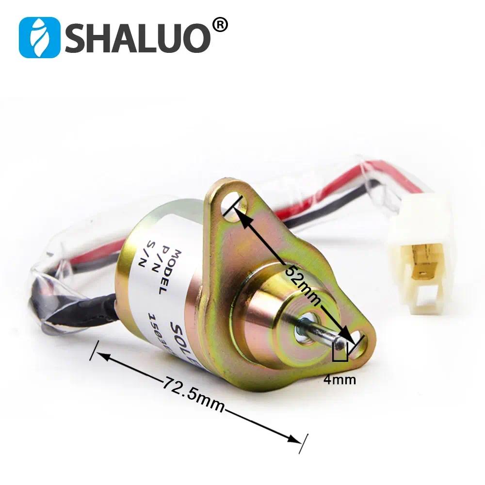 Válvula Solenoide de cierre de combustible para motor diésel, repuestos de generador 1503ES-12S5SUC5S, 12V
