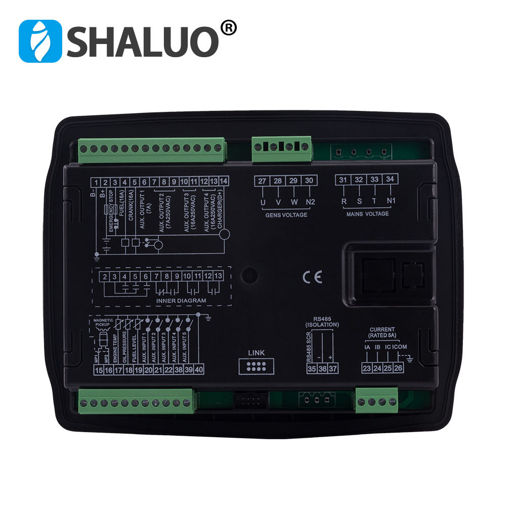 Generador diésel, panel controlador de motor grupo electrógeno automático, 6110UN