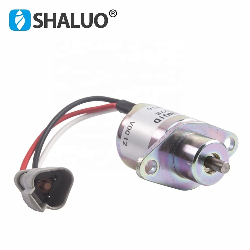Generador diésel 2848A278, motor de parada de combustible, válvula solenoide, actuador, apagado, interruptor de solenoide, accesorios de generador