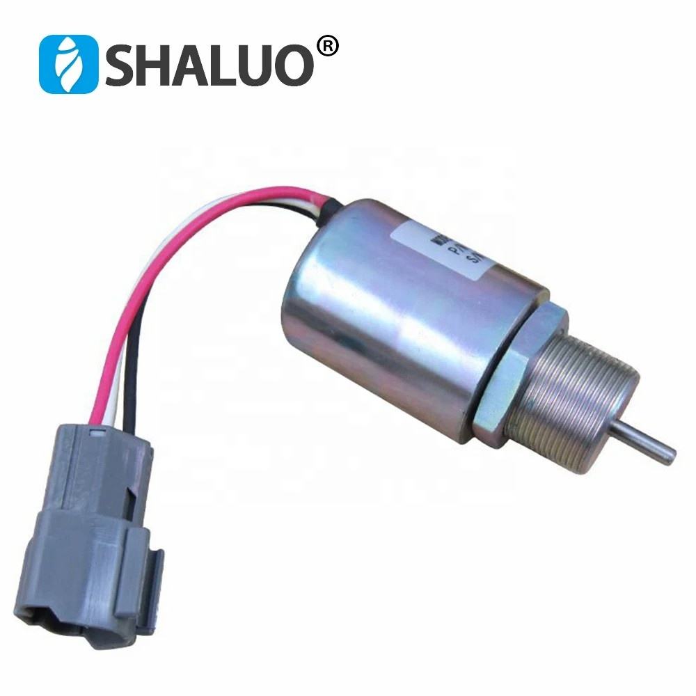 Solenoide de parada de apagado de combustible del motor DC12V SA-3725-12 para Mitsubishi S3L2 Mahind Volvo EC15 Toro 223D SA-3725-24 DC 24v