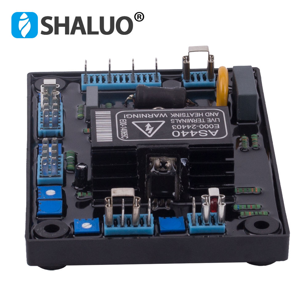 Generador de CA trifásico AVR regulador de voltaje ajustable automático de CA AS440