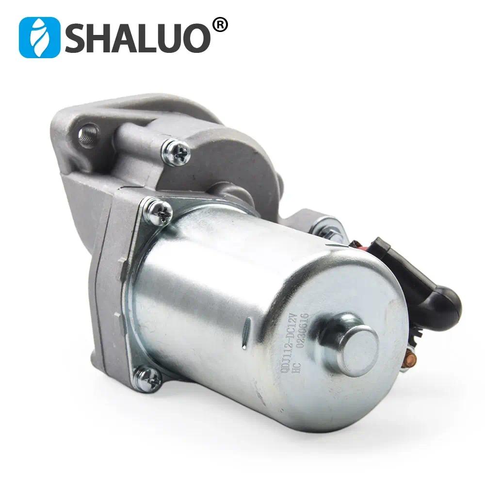 Nuevo tipo QDJ112 182F 188F GX390 5-8KW DC12V Motor de arranque de gasolina Motor generador eléctrico Motor de arranque repuestos 14 dientes