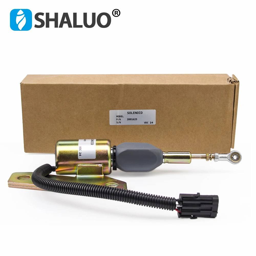 SA-4959 3991625 24V 3991624 12V Válvula solenoide de parada de combustible Interruptor de apagado del motor