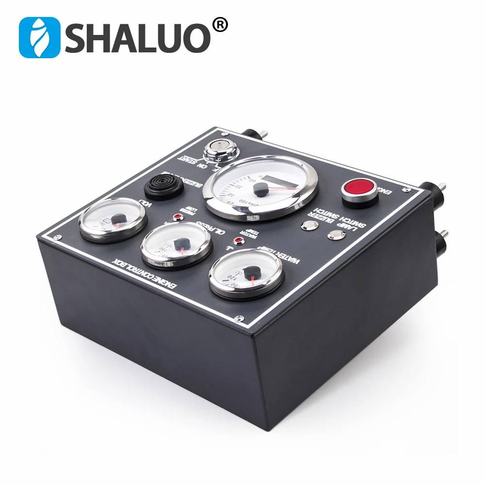 Panel de calibre de instrumentos de motor marino de 0-4000RPM, Panel de tablero de camión de agua, Sensor de temperatura compatible con Sensor de presión de aceite