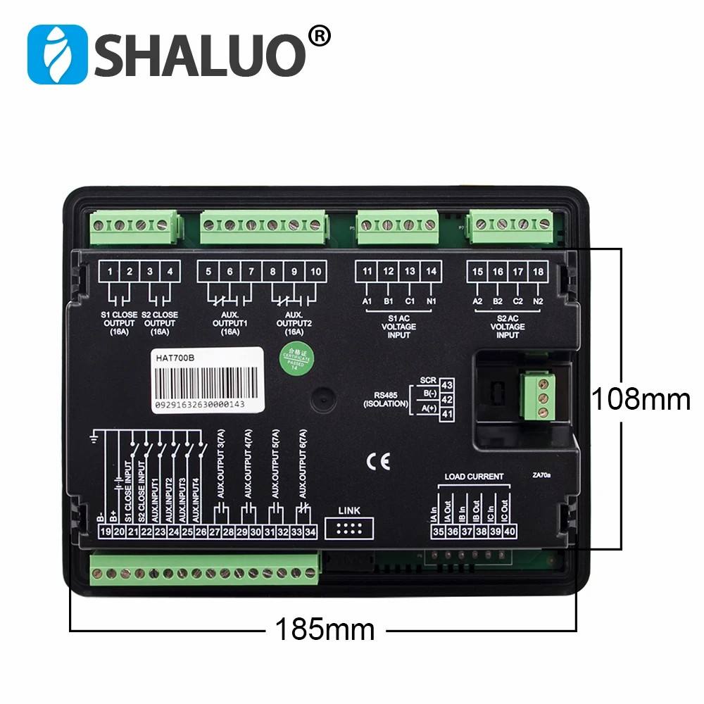 SmartGen HAT700 HAT700B HAT700S Generador diésel Controlador ATS Módulo de control de conmutación síncrono de doble potencia Interfaz RS485