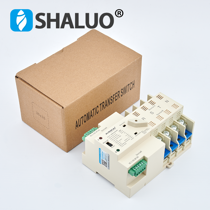 2P 3P 4P 16A 63A 100A ATS Interruptor de Transferencia Automática Doble potencia interruptores selectores eléctricos 220V 380V