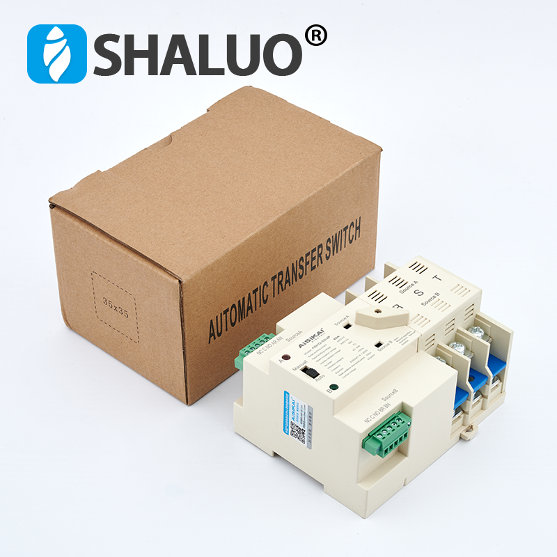 2P 3P 4P 16A 63A 100A ATS Interruptor de Transferencia Automática Doble potencia interruptores selectores eléctricos 220V 380V