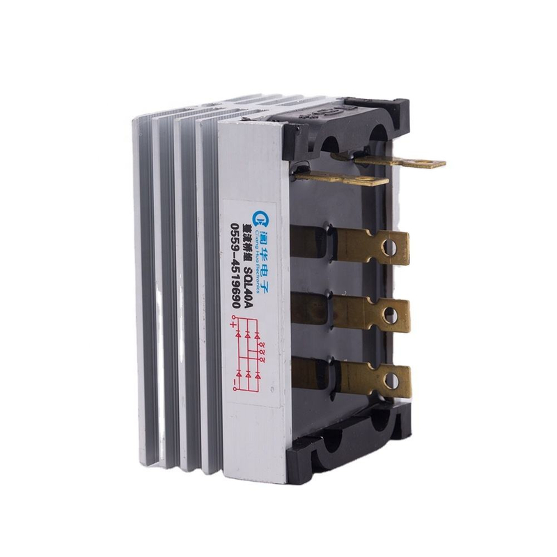 Generador 1000V disipador de calor de aluminio puente rectificador trifásico media onda SQL40A