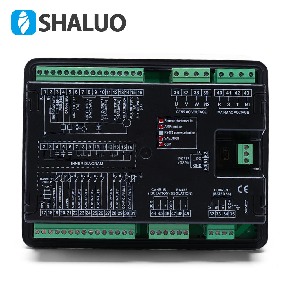 Controlador de generador de fallo principal automático 7220CAN, controlador de carril común de alta presión AMF para ECU