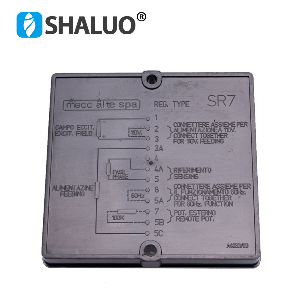 Genuino SR7 AVR estabilizador y regulador de voltaje automático circuito integrado programable generador diésel alternador parte
