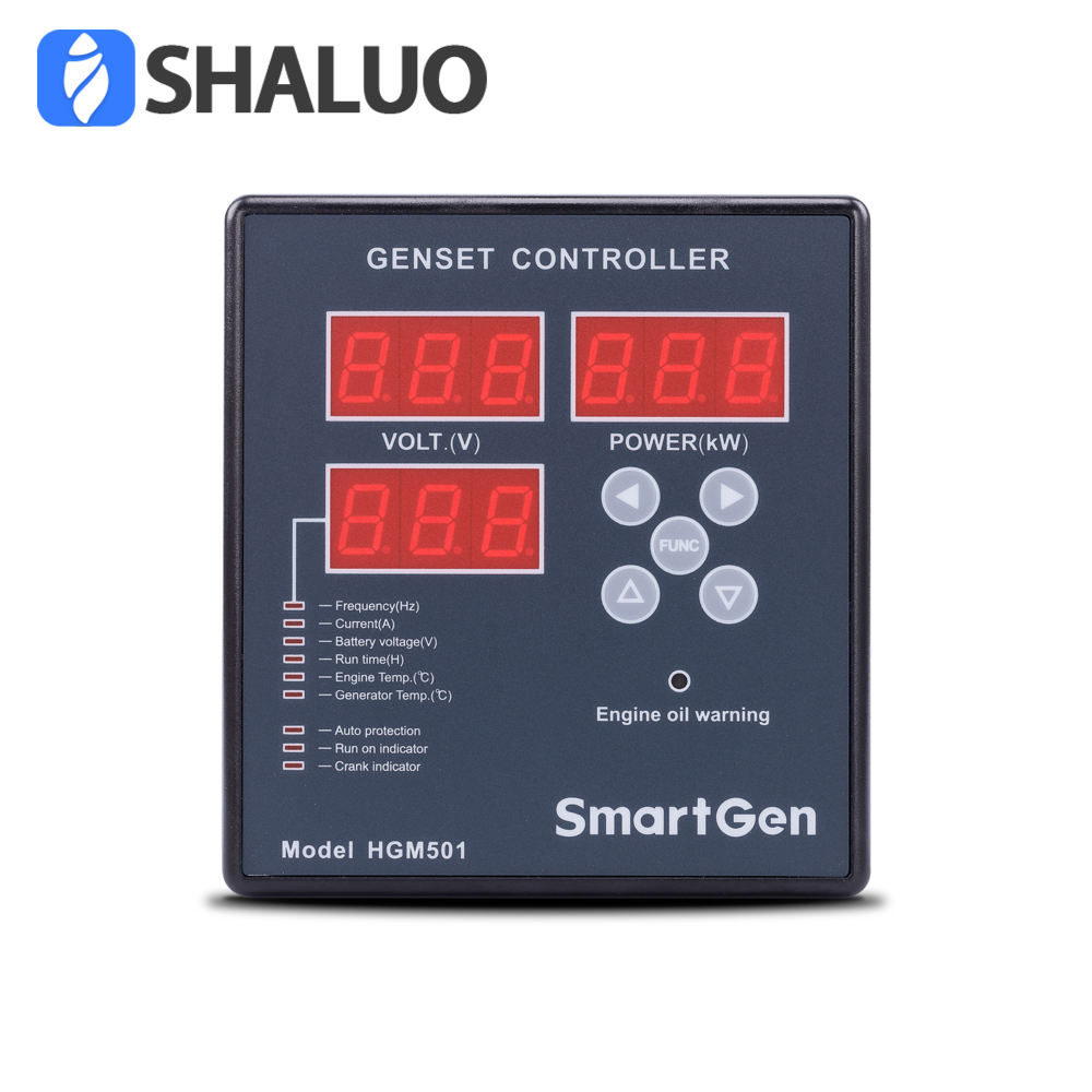 SmartGen HGM501 Módulo controlador Genset de arranque y parada, generador de gasolina diésel, Panel de Control Digital LED, piezas DC 9-18V
