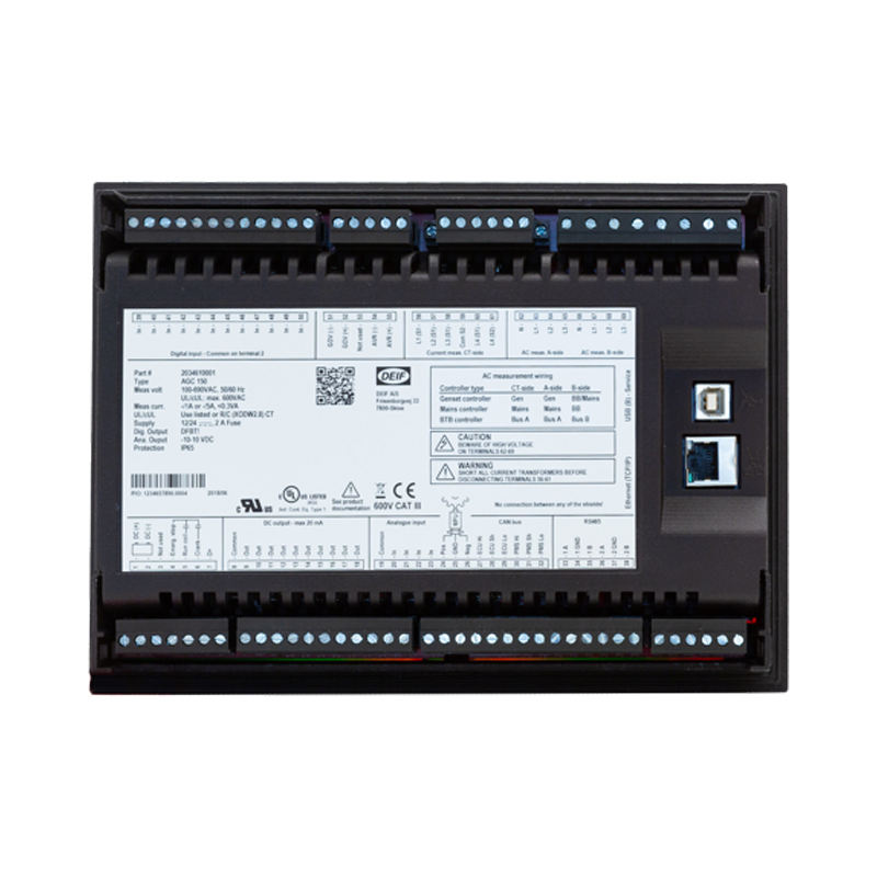 Piezas de repuesto Generador de gasolina Piezas y accesorios del motor Módulo controlador Univers DEIF AGC150 Panel de control inteligente