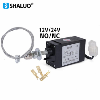 Motor diésel de 12V y 24V, válvula solenoide de parada de combustible VDC, válvula de cierre de combustible eléctrica, extintor de incendios XHQ-PT 24v NC